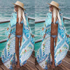 Floral Printed Bikini Cover-Ups Blouses Kimono Cardigan