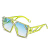 Square Diamond Sunglasses New Women Men Fashion Rhinestone Sun Glasses