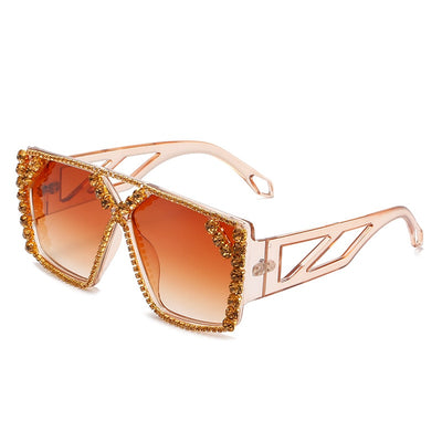 Square Diamond Sunglasses New Women Men Fashion Rhinestone Sun Glasses