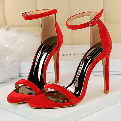 9cm High Heels Crystal Sandals Stiletto Heels