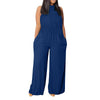 High Waist  Jumpsuits Sleeveless