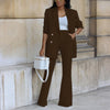 Full Sleeve Blazers Pants Suit Two Piece Set Office