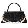 Retro Pattern Small Square Bag Fashion Pearl Single Shoulder