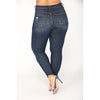 Stretch Shredded Hip Raise Jeans