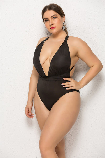 Lady Plus Size One-piece Swimsuit