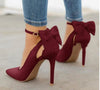 Women's bow stiletto heels