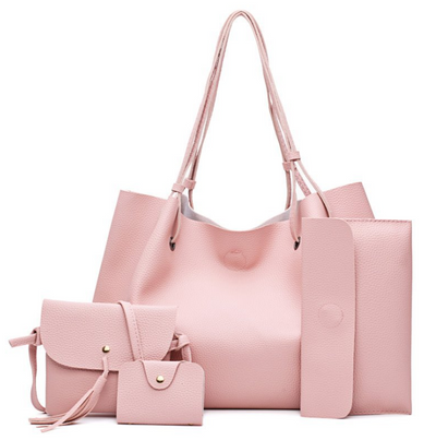 Four Sets Bag Women Leather Handbags