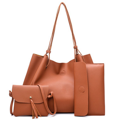 Four Sets Bag Women Leather Handbags