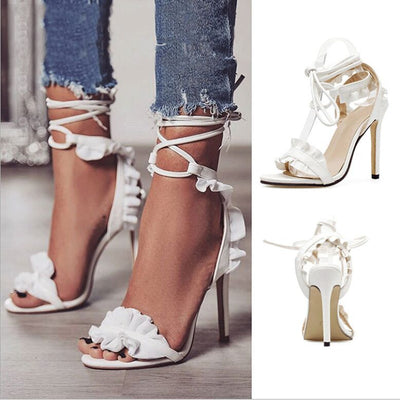 High-heeled sandals