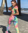 Sports tie-dye suit