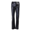 Two-pocket sslim PU leather pants