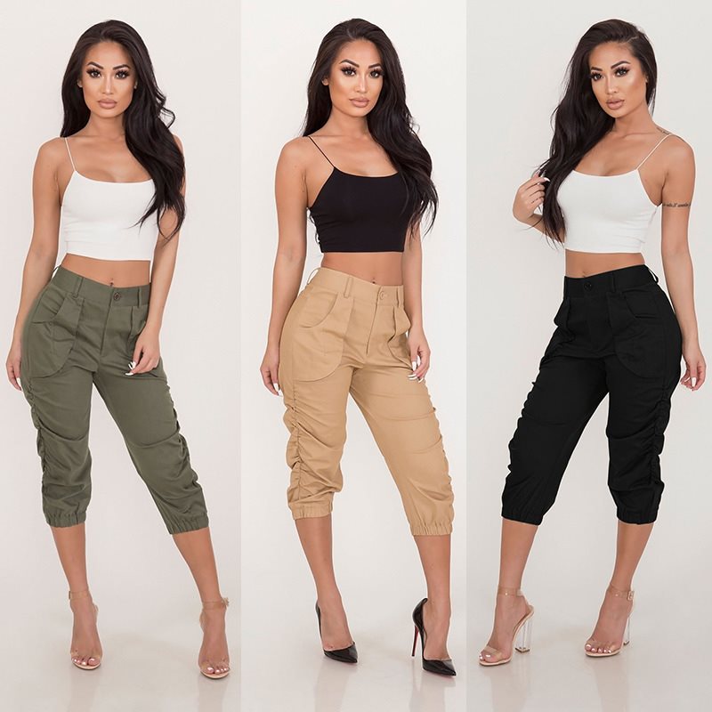 Women's Cropped Harem Pants