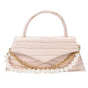 Retro Pattern Small Square Bag Fashion Pearl Single Shoulder