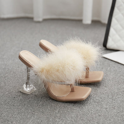 Plush and Fluff high heels