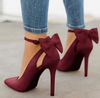 Bow high heels