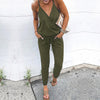 Lace-up Pocket Halter Jumpsuit