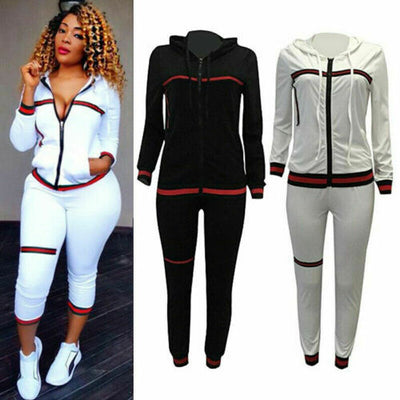 High Waist  Track Pants  Suit