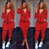 High Waist  Track Pants  Suit