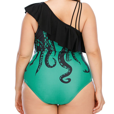 One-Piece Lady Plus Size Swimsuit