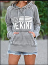 Ladies Hoodie with Printed Letters