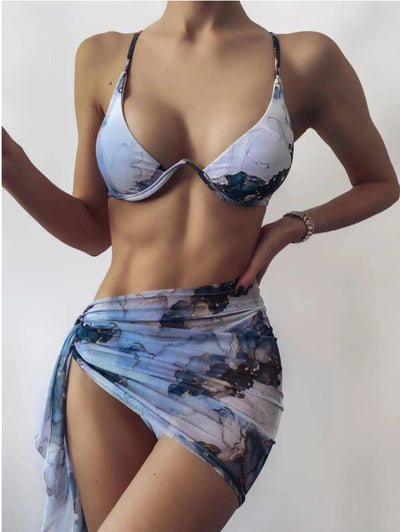 Heaven Sent 3pc Bikini + Wrap Set