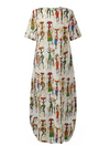 Maxi Dress  Short Sleeve,