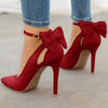 Bow high heels