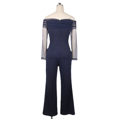 One-Shoulder  Slim Wide Leg Pants Women's Jumpsuit