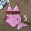 Wimbledon Love 3pc Bikini Short Set