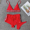 Wimbledon Love 3pc Bikini Short Set