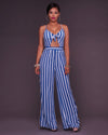 Striped  Jumpsuit