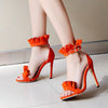 Casual pleated stiletto heels