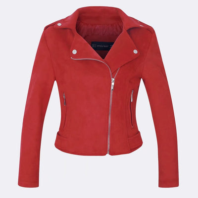 Slim Short Leather Jacket