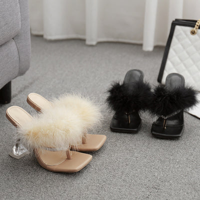 Plush and Fluff high heels