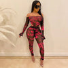 Mesh  jumpsuit  set