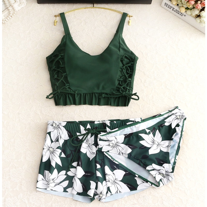 Santa Cruz 3pc Bikini + Short Set