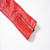 Chest Pocket Hooded Zipper Leather