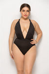 Lady Plus Size One-piece Swimsuit