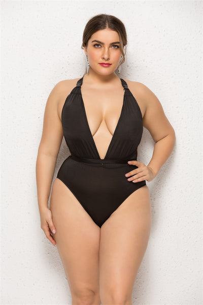 Lady Plus Size One-piece Swimsuit