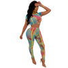 Sports tie-dye suit