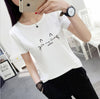 T-shirt printing letters short-sleeved t-shirt women