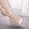 High-heeled sandals