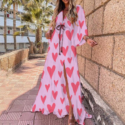 Split Irregular Beach Long Skirt Dress