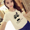 T-shirt printing letters short-sleeved t-shirt women