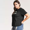 I Don't Know Graphic Letter Tee (Curvy Sizes)