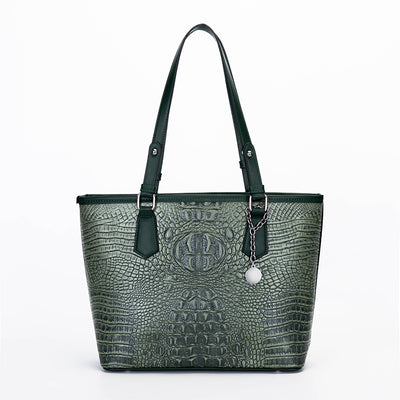 Tote Bag  Crocodile Pattern Handbag