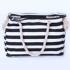 Canvas Handbag Zipper Shoulder Beach Bag