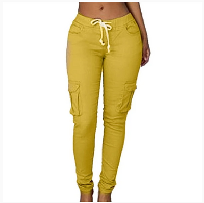 Women's multi-bag casual pants