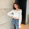 Women's short puff sleeve blouse