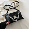 Thick Chain Pu Leather Shoulder Crossbody Bags